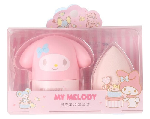 Esponja Maquillaje My Melody Estuche Miniso Original Kawaii