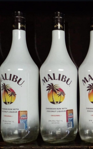 Coctel De Coco Malibu Original Con Ron Blanco 1000 Ml