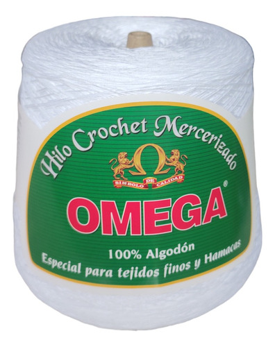 Hilo Crochet Omega Algodón #10 Por Kilo Blanco 