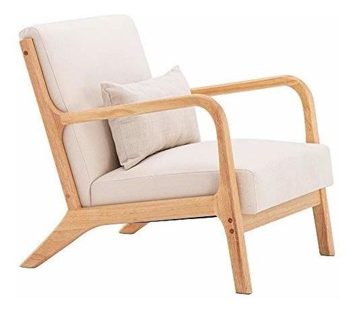 Mueble - Sillón Tapizado De Madera Knocbel Para Sala De Esta