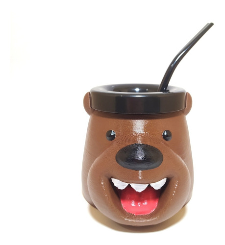 Mate Pardo Grizzly - Osos Escandalosos + Bombilla