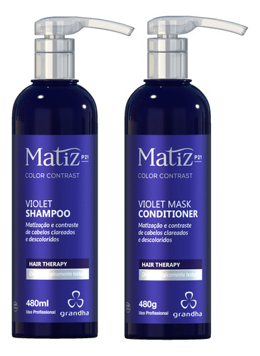 Shampoo + Condicionador Matiz P21 Violet Para Loiros 480g