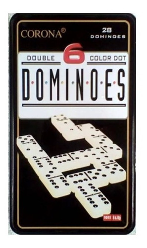 Domino Fino En Estuche De Metal  Marca Corona