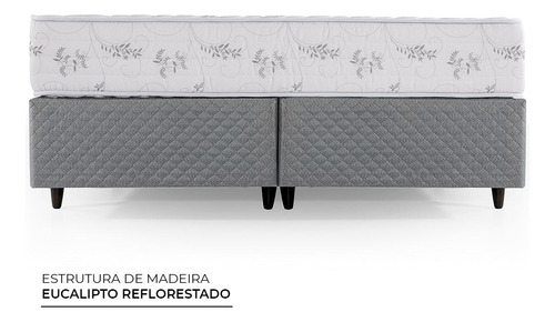 Cama Box Queen Size Herval Cannes, Espuma D33, 64x158x198 Cm
