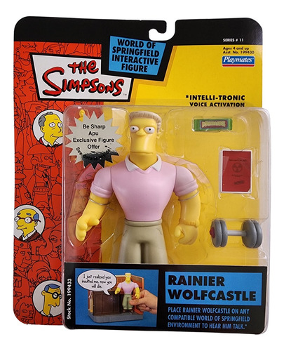 Figura Los Simpsons Playmates Series 11 Rainer Wolfcastle