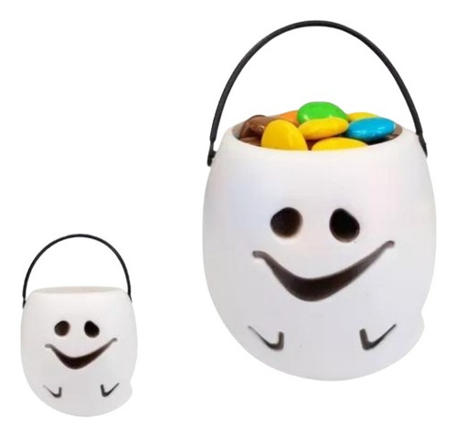 Party Store - Mini Balde Caramelera Fantasma Halloween