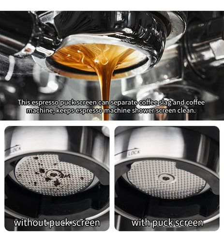 12pcs Portafiltro Malla Cafetera Filtro Espresso Puck Screen