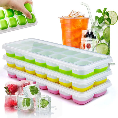 Bandeja Para Cubitos De Hielo De 14 Rejillas.
