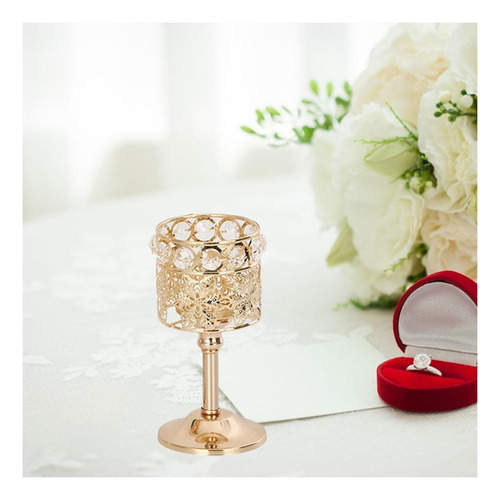 3 Candle Holders With European Crystal Candlesticks For