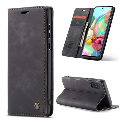 Funda Galaxy A31 Kowauri Wallet Negro