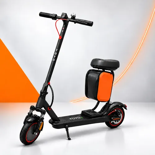 Patinete Elétrico Yoyo V01 Plus 500w Banco Removível Scooter Preto
