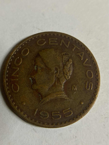 Moneda De Mexico De 5 Centavos De 1955 Envio Gratis