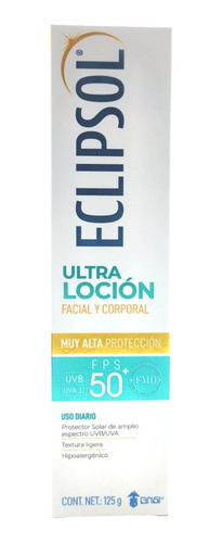 Protector Solar Loción Crema Eclipsol Fps 50 125gr