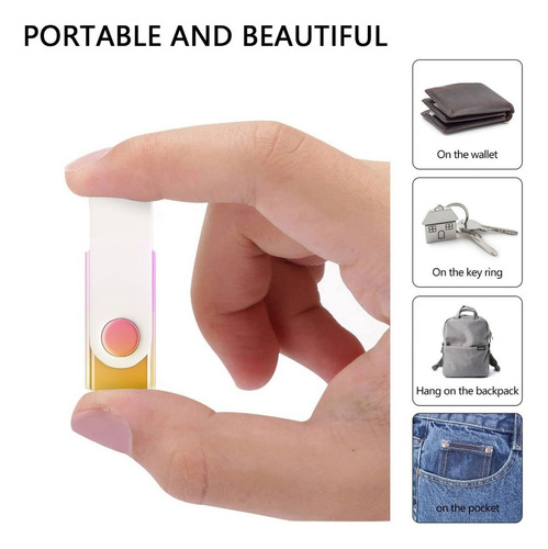 Paquete De 5 Tarjetas De Memoria Usb 2.0 De 32 Gb Con Degrad
