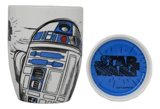 Taza Con Tapa Star Wars Ix Disney R2d2 Arturito 385ml