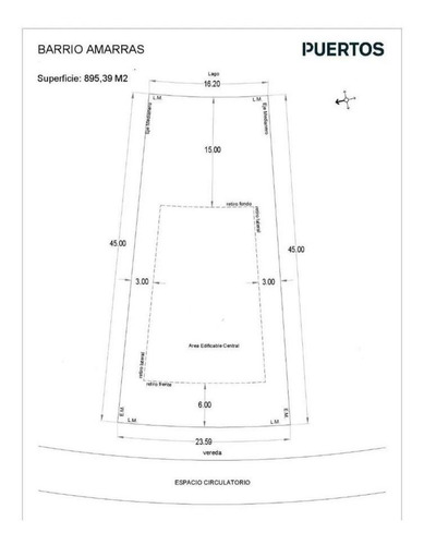 Imagen 2 de 5 de Venta De Excelente Lote Al Agua De 895 Mts En Puertos, Barrio Amarras. Escobar