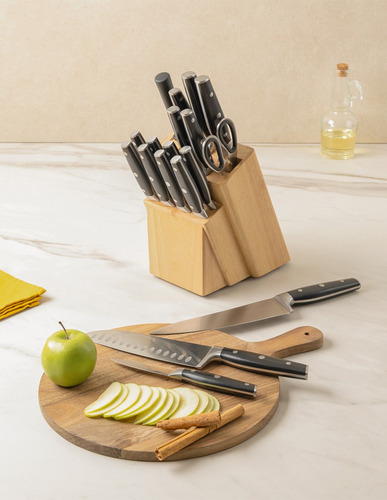 Set De Cuchillos Con 19 Piezas Vasconia Prima Negro