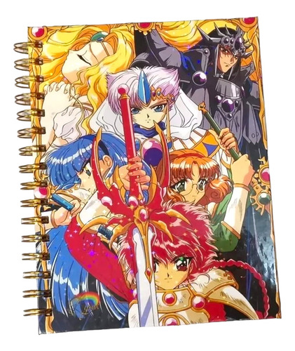 Cuaderno Las Guerreras Mágicas Holográfico Esquelas Anime
