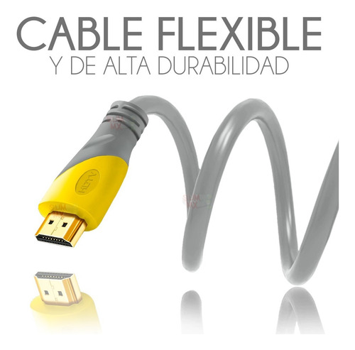 Imagen 7 de 9 de Cable Hdmi 1.5 Metros 4k Ps4 Apple Tv Pc Laptop 3d Xbox