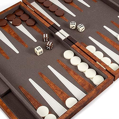 Amerous Backgammon Set, Juego De Mesa Clásico De 15 Pulgadas