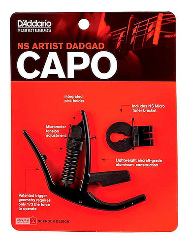 Capo Guitarra Planet Waves Pwcp-14 Ns Afinacion Celta Dadgad