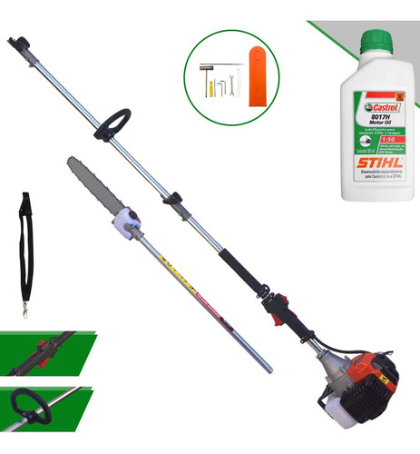 Motopodador De Galhos Com Extensor 52cc + Óleo Stihl Extra