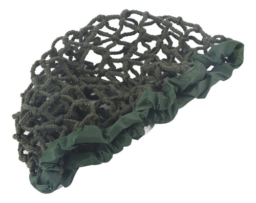 Funda De Casco De Red De Camuflaje De Algodón Verde Militar