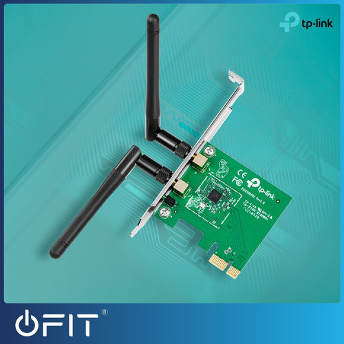 Imagen 7 de 8 de Placa De Red Wifi Tp Link Pci-express 300mbps 2 Antenas