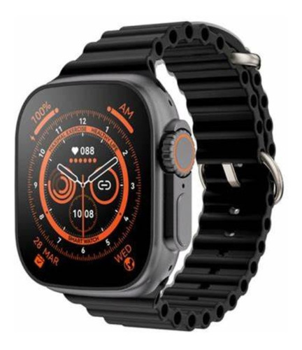 Smartwatch Digital S8 Ultra 49mm Cor da caixa Preto Cor da pulseira Preto Cor do bisel Colorido