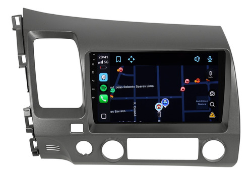 Multimidia Civic G8 2007/2011 Android 14 2gb 64gb Carplay 9p Cor Grafite