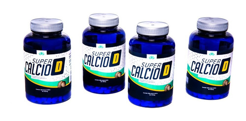 Super Cálcio+vitamina D 750mg 120 Comprimidos Kit Com 4 Unid