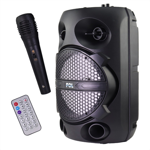 Bocina Bluetooth Recargable 8´ Micrófono Control Remoto 20w