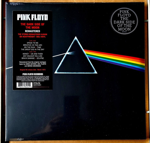 Pink Floyd - The Dark Side Of The Moon.  Vinilo Lp Nuevo.