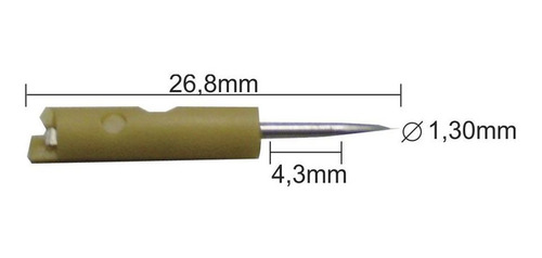 Imagem 1 de 1 de Agulha Cabo Plástico Para Aplicador W-60 De Micro Extra Tag