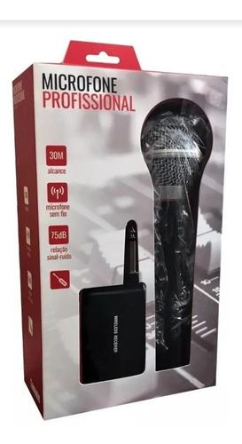 Microfone Sem Fio Profissional Mt-1002b Profissional Audio