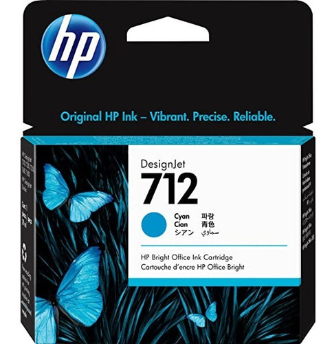 Cartucho De Tinta Hp Designjet 712 Cian T250 T650 Hpc-3ed67