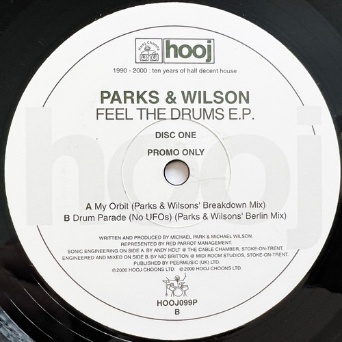 Parks & Wilson - Feel The Drums E.p. (promo 1) Vinilo Uk Nm