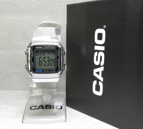 Relógio Masculino Casio Retro A178wa-1adf Prata + Nf