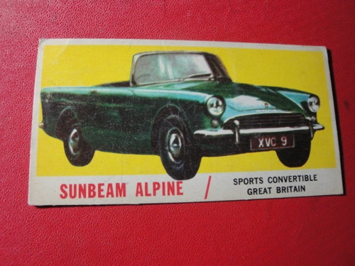 Figuritas Divertidas Autos Sport Sunbeam Alpine Nº37