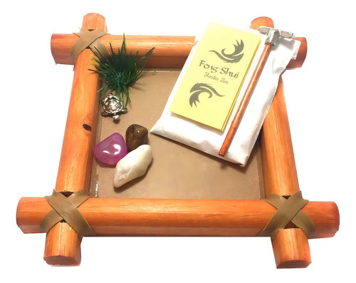 Jardín Zen Feng Shui cuadrado pequeño de 18 cm - 760