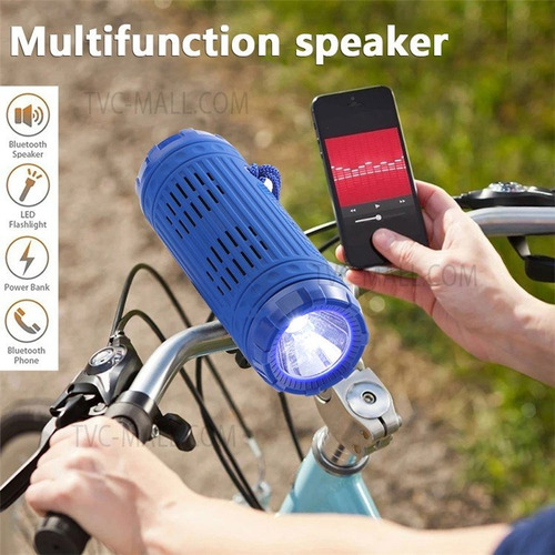 Parlante Bazuca Bluetooth Multifuncional Con Foco Led