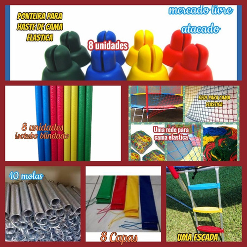 Cama Elastica Triangulo C/fita Reforçada P/ Lona De Salto 20