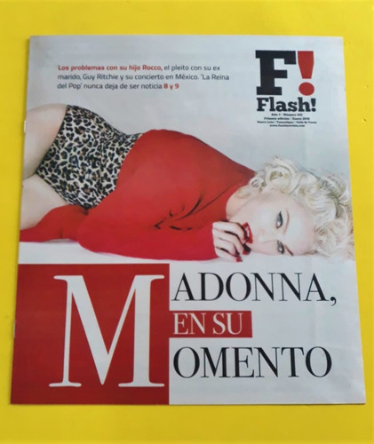 Madonna Revista Flash 2016 Timbiriche Fandango Jaime Camil (Usado)