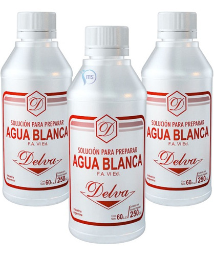 Agua Blanca De Codex Delva Antiseptica 60ml Rinde 250ml X3un