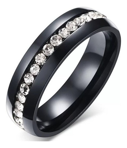 Anillos Para Parejas Novios Amantes Esposos Amor Color Negro