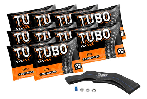 Kit 10 Camaras Para Moto Rin 18 Medida 2.75/3.00 Xuri