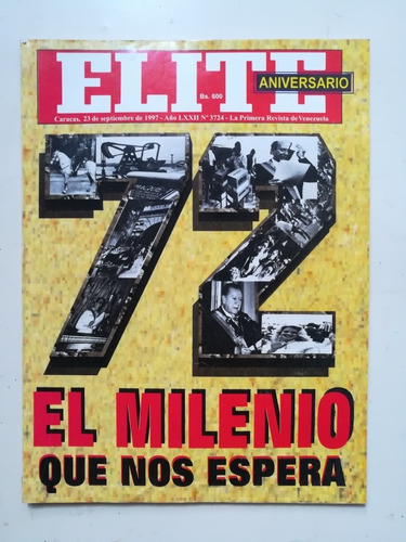 Revista Elite 72 Aniversario De Colección.. Usado