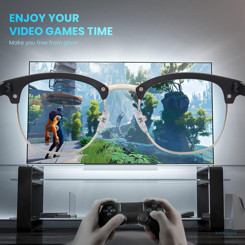 Racico Computer Blue Light Blocking Glasses Gafas Bloquea...