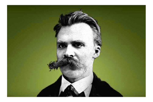 Vinilo 80x120cm Nietzsche Filosofo Poeta Pensamiento M3