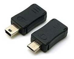 Cy 2pcs Mini Usb Macho A Micro Usb 5pin Mujer Y Mini Hembra